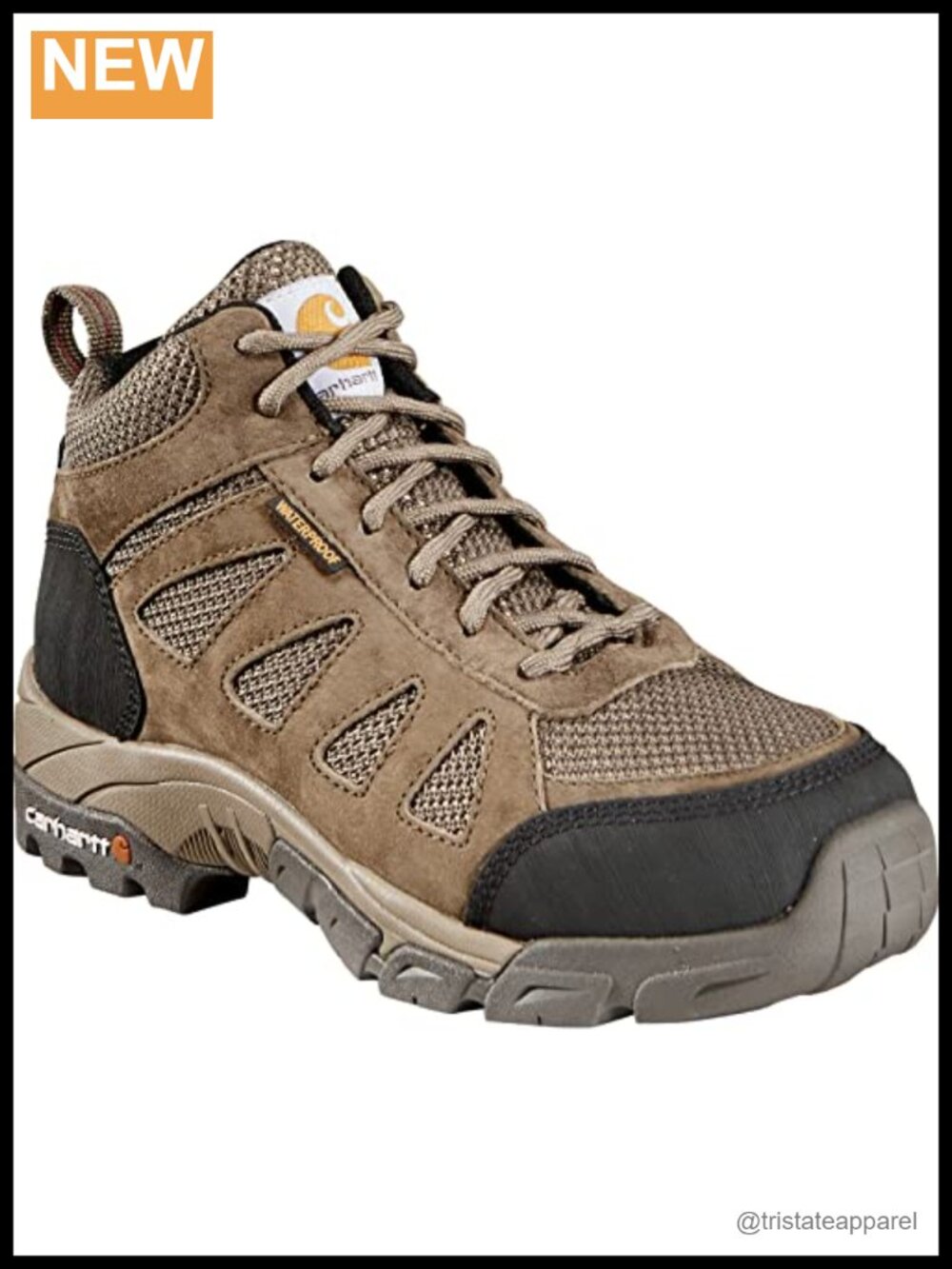 Women's waterproof leather safety toe work hiker ankle boots composite toe